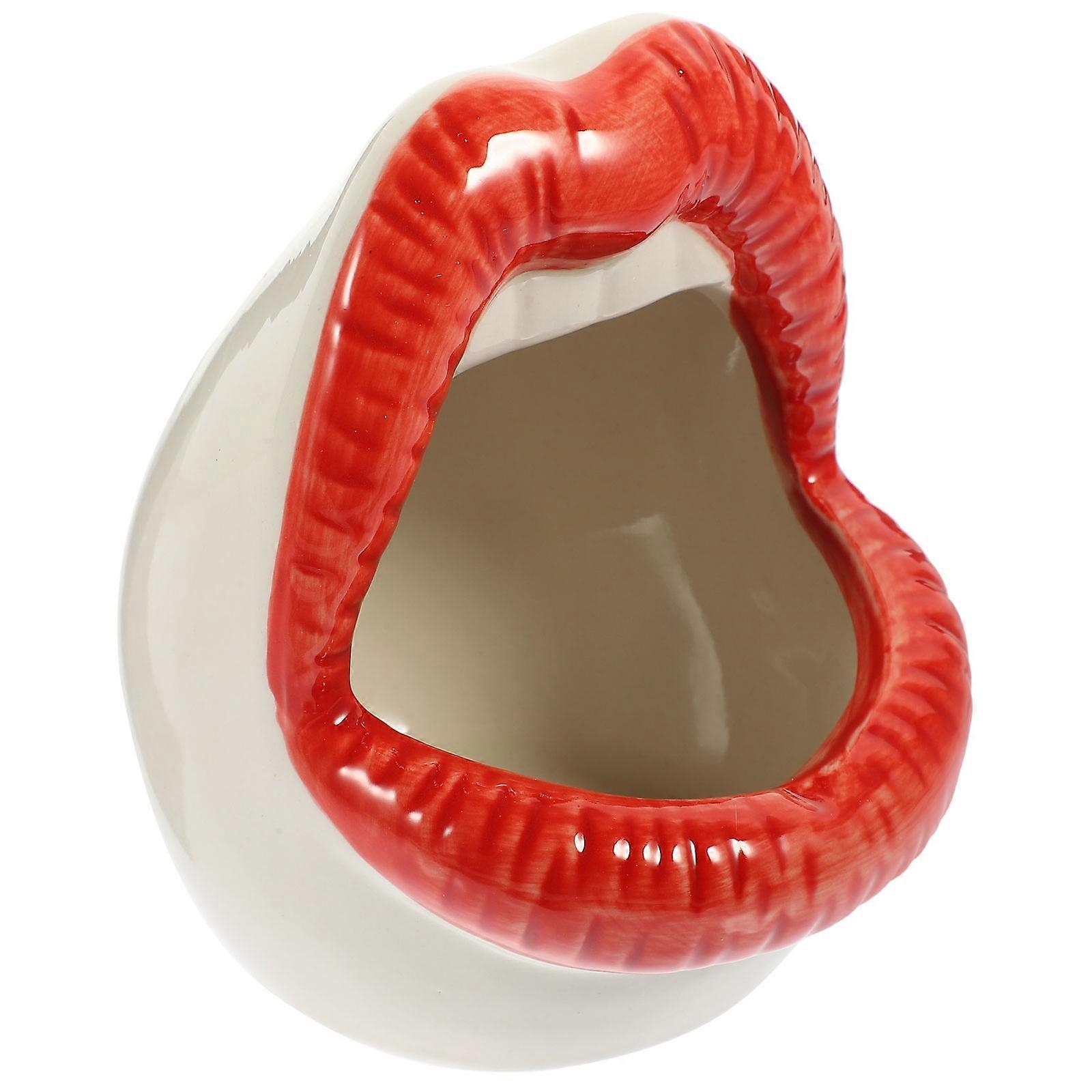 Ceramic Rat Nest 2Pcs Cooling Hideout House Designed For Hamsters And Small Pets Featuring A Ghost Shape In Red Color