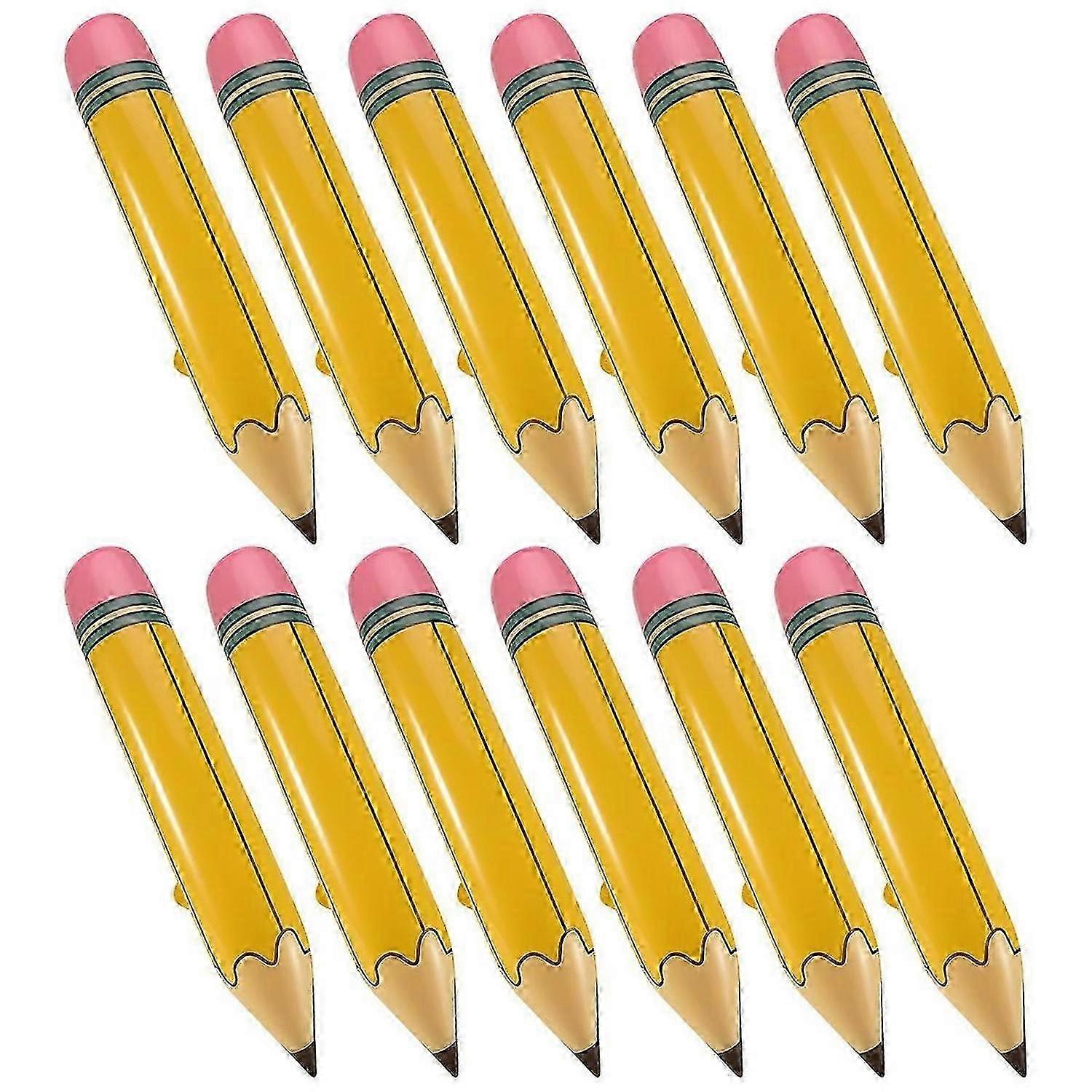 12 Pcs 27 Inch Giant Large Inflatable Pencil