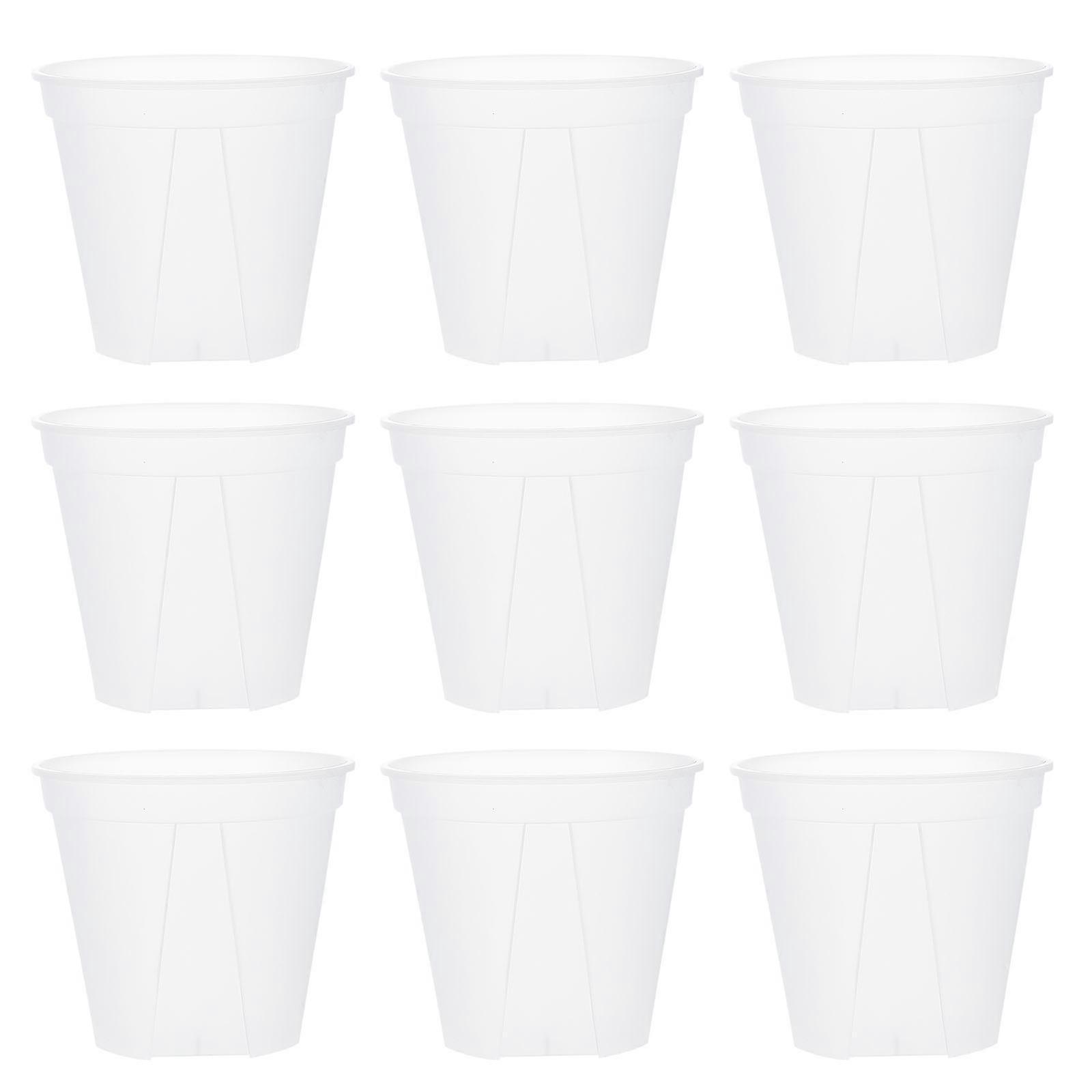 Transparent Plastic Flowerpot Root Control Flowerpots for Gardening 20Pcs