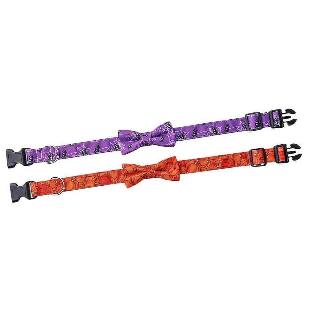 4 Pcs Adjustable Neck Collar For Halloween Dogs Featuring Assorted Color Comfortable Design Suitable For Pet Photography