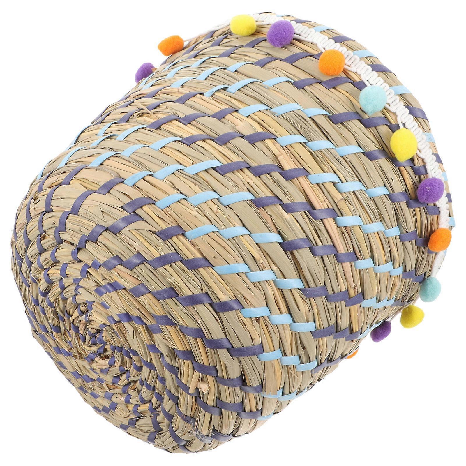 Multi Color Woven Basket Storage Holder for Storage Use on Table