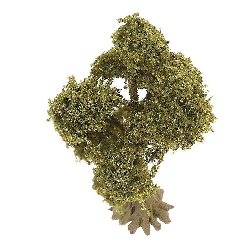 Fake Mini Tree for Home Decor 5Pcs Green Plastic Landscape Models