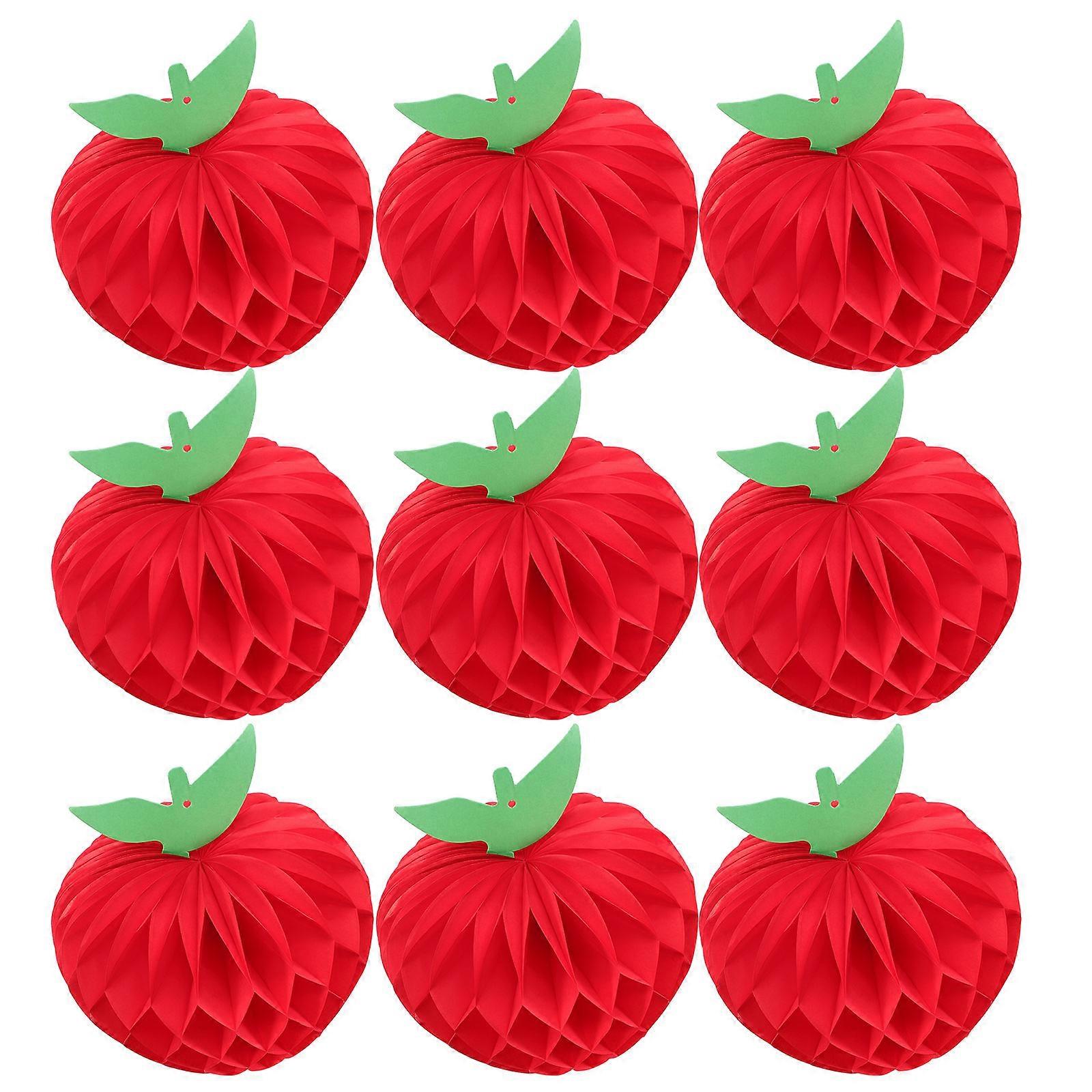 Honeycomb Paper Apple Lantern for Party Decoration 24Pcs Hanging Lantern