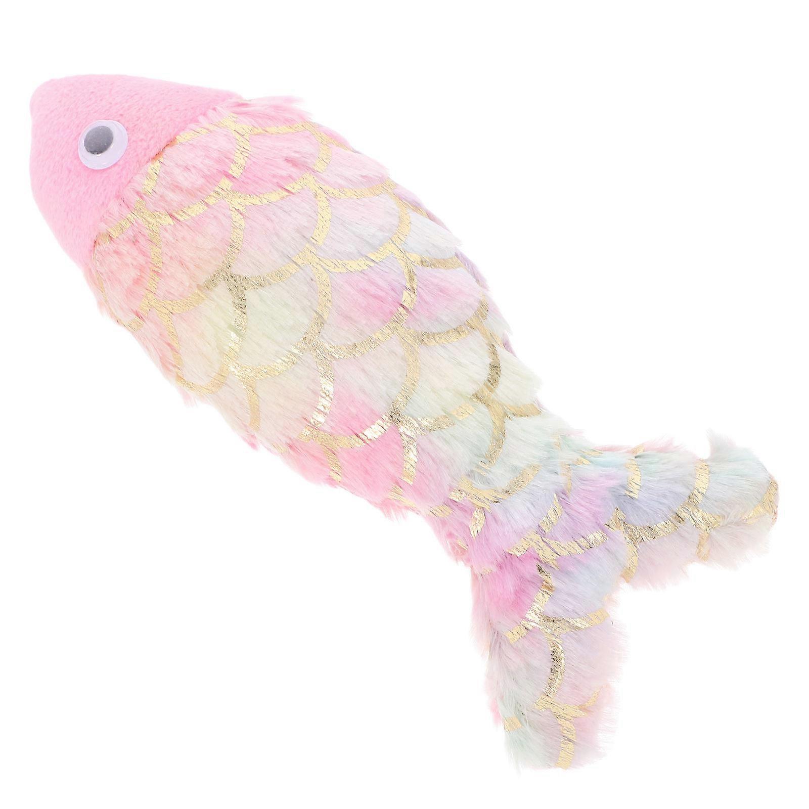 Cat Plush Fish Chew Toy for Interactive Play 4Pcs Indoor Pet Toy