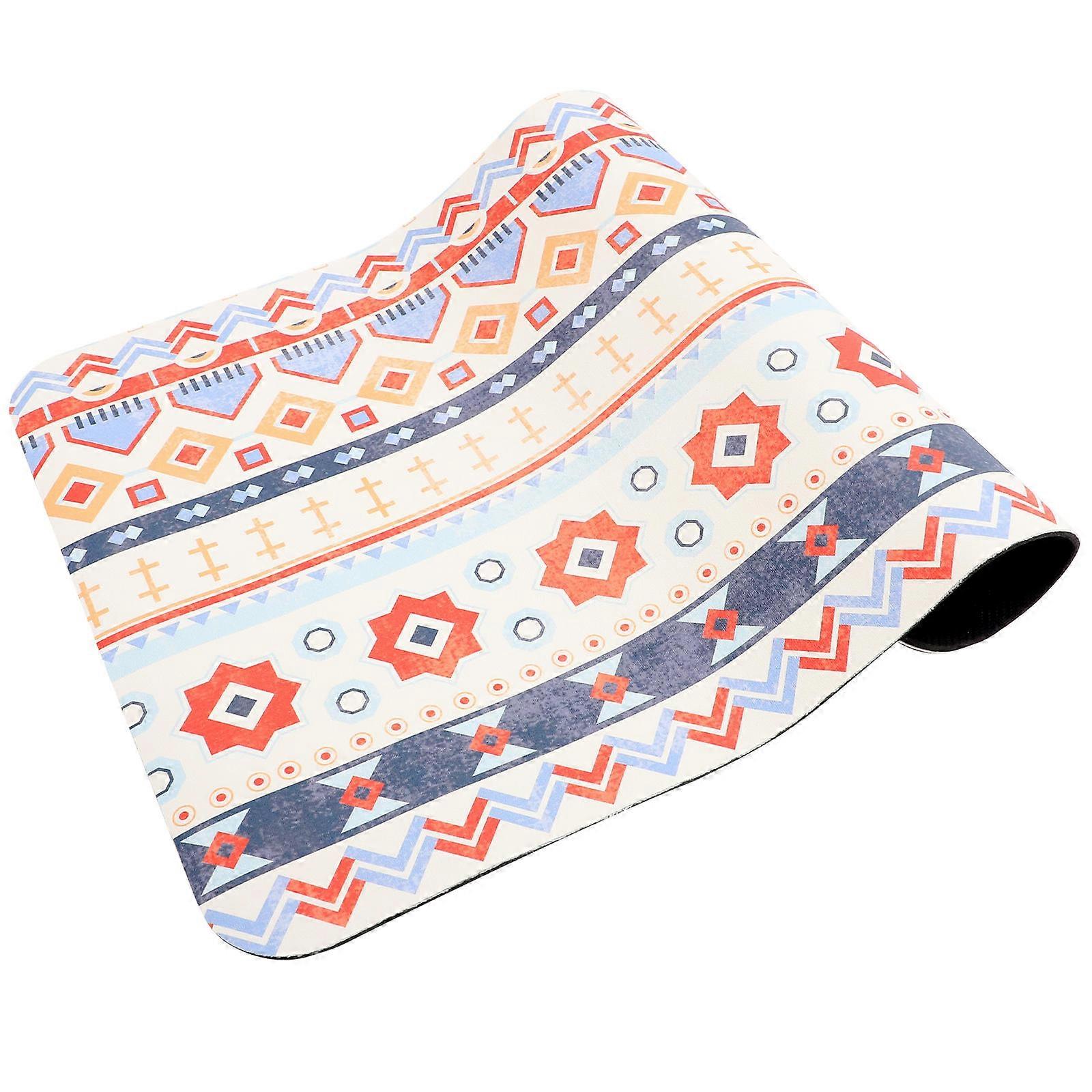 Bohemia Style Dish Drying Mat for Kitchen Use 5Pcs Water Absorption Pad