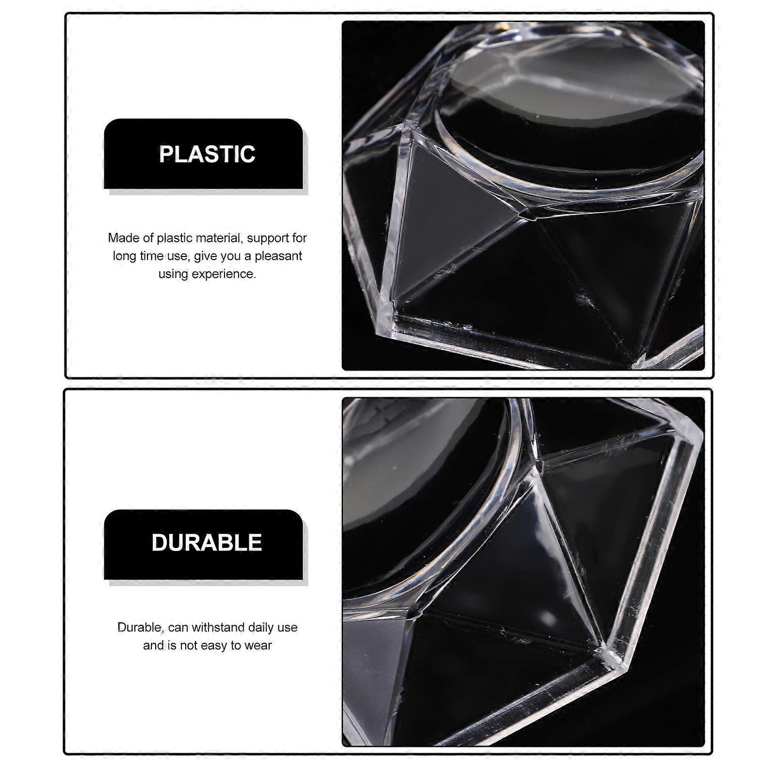 Crystal Display Stand Sphere Holder for Storage Set of 18 Transparent