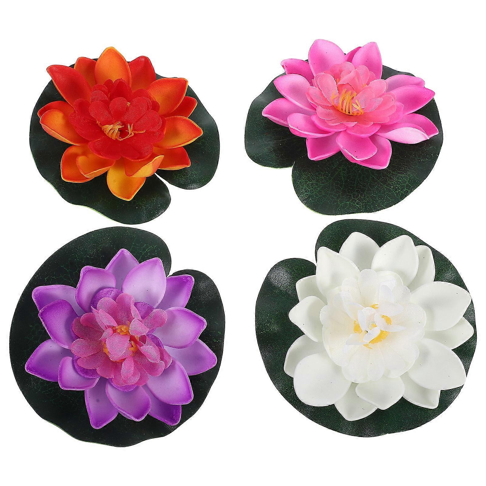 Artificial Floating Lotus Flowers for Wedding Party Decor 16Pcs