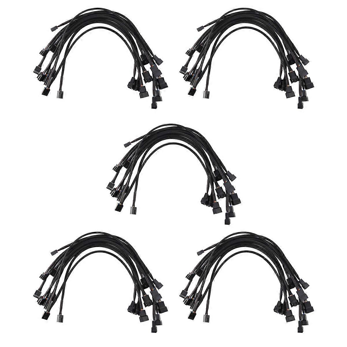 10PCS 4 Pin PWM Fan Extension Power Cable Connector Case