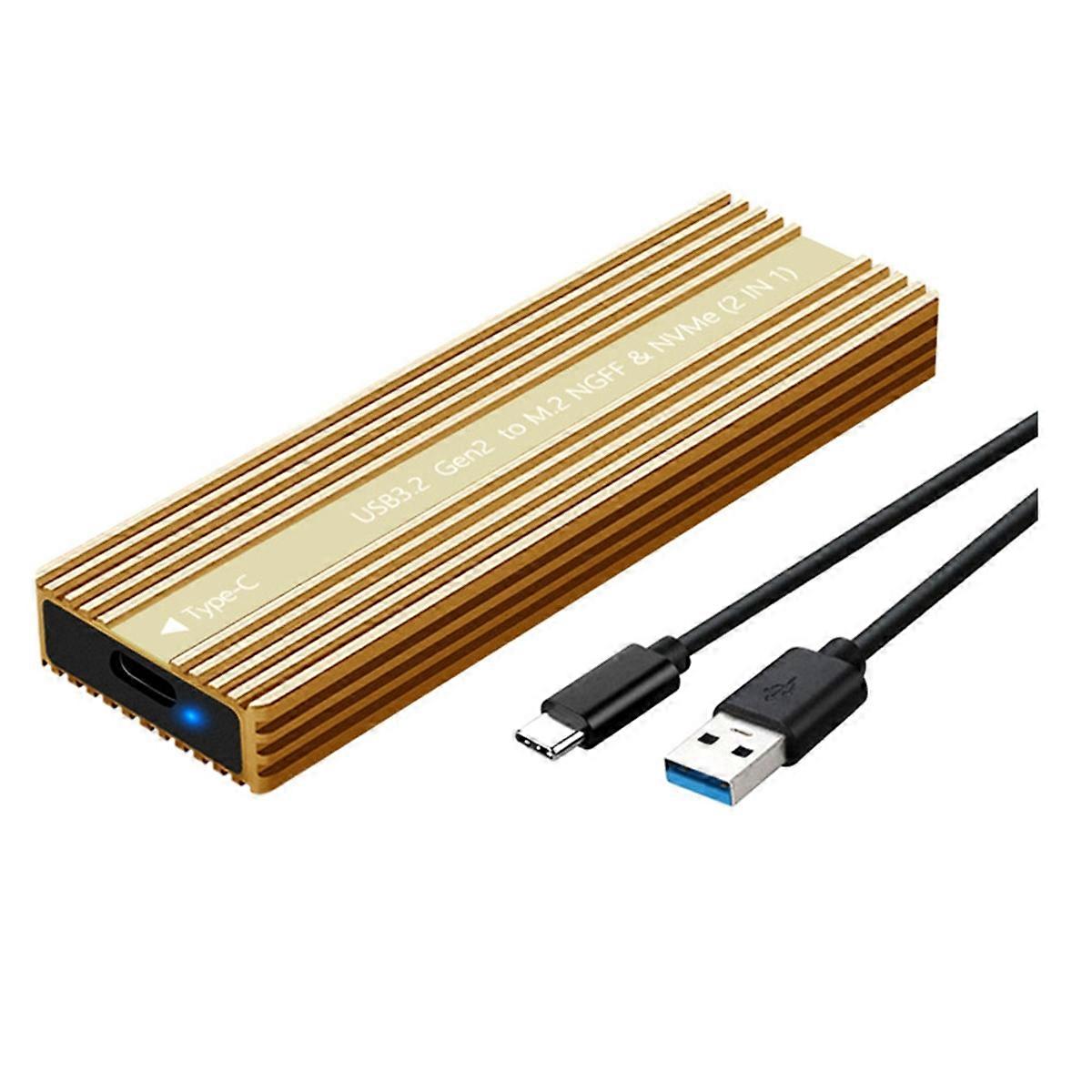 M.2 SSD Enclosure USB 3.2 Type-C Metal Case D
