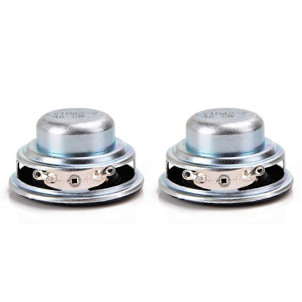 2Pcs 40MM 16 Core 4 Ohm 5W Rubber Side NdFeB Magnetic Speaker