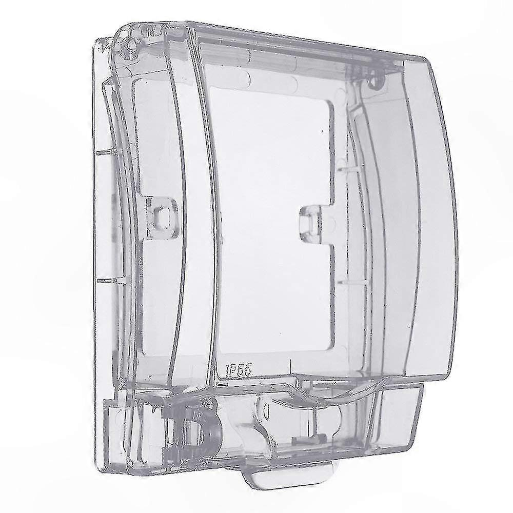 Outdoor Waterproof Box Type 86 IP55 Splashproof Switch Socket with Anti-Shock Lockable Protective Cover