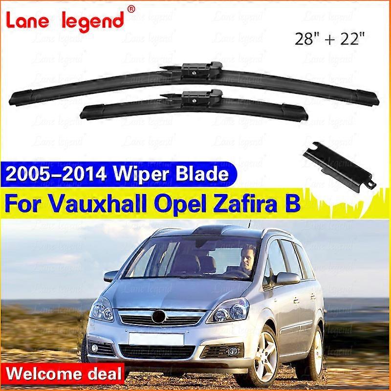 Applies to 2 Pcs Windshield Windscreen Wiper Blades For Vauxhall Opel Zafira B 2005 - 2014 Front Window Wiper 2007 2008 2009 2010 2011 2012