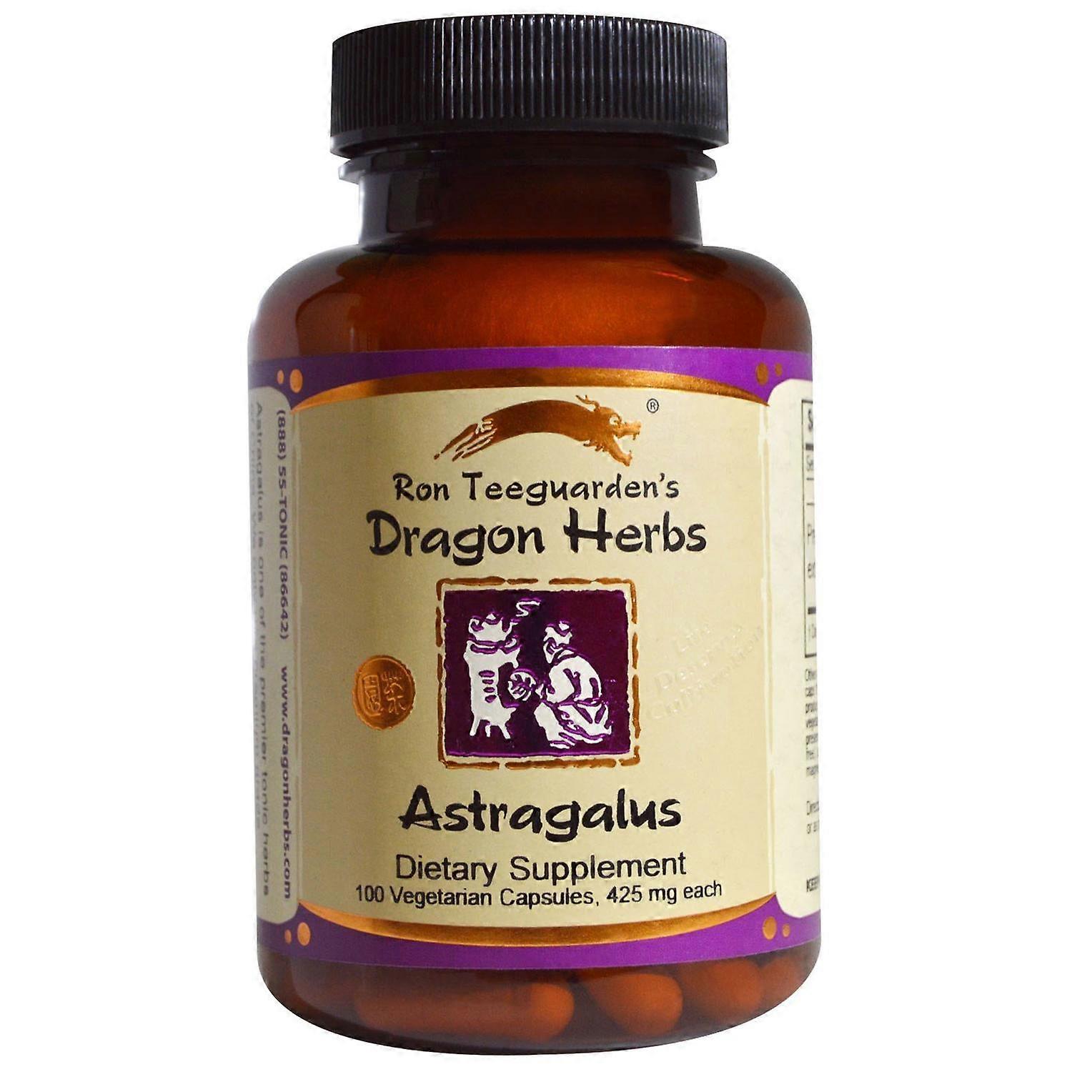 Dragon Herbs, Astragalus, 425 mg, 100 Vegetarian Capsules