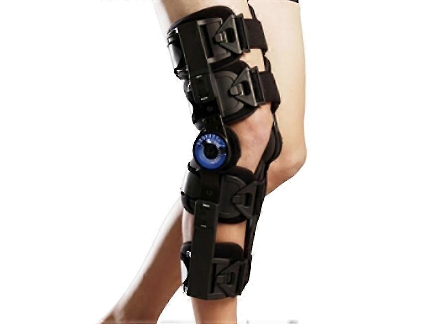 Joelheira pós-operatória ajustável Gima com talas laterais material respirável