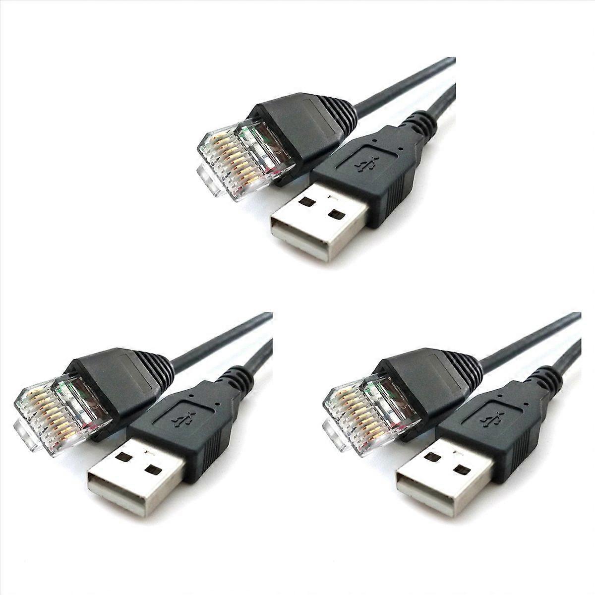 USB to RJ50 Console Cable AP9827 for Smart UPS 940-0127B 940-127C 940-0127E with Molded Strain Relie