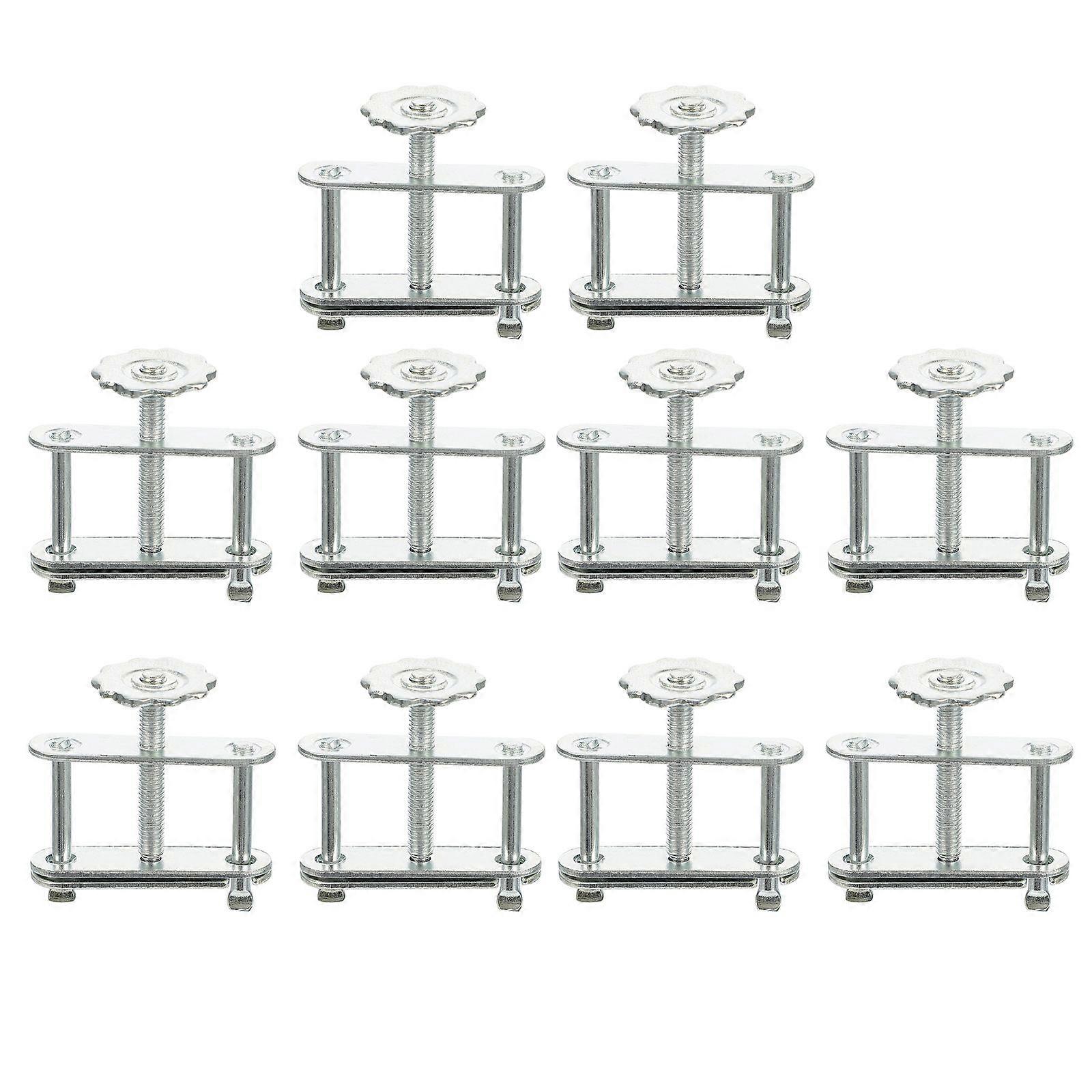 10pcs Flow Control Tubing Clamps Adjustable Swivel Screw Compressor Hose Clamp