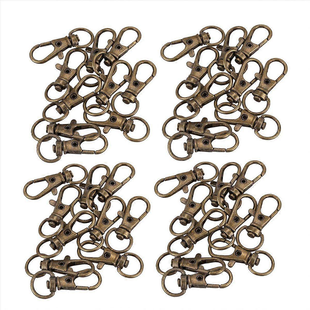 10pcs Metal Clasp Swivel Trigger Clips Snap Hooks Copper