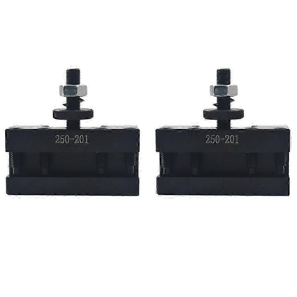 2Pcs 250-201 Quick Change Tool Holder Turning and Facing Tool Holder for Lathe Cutter Cutting Tool B