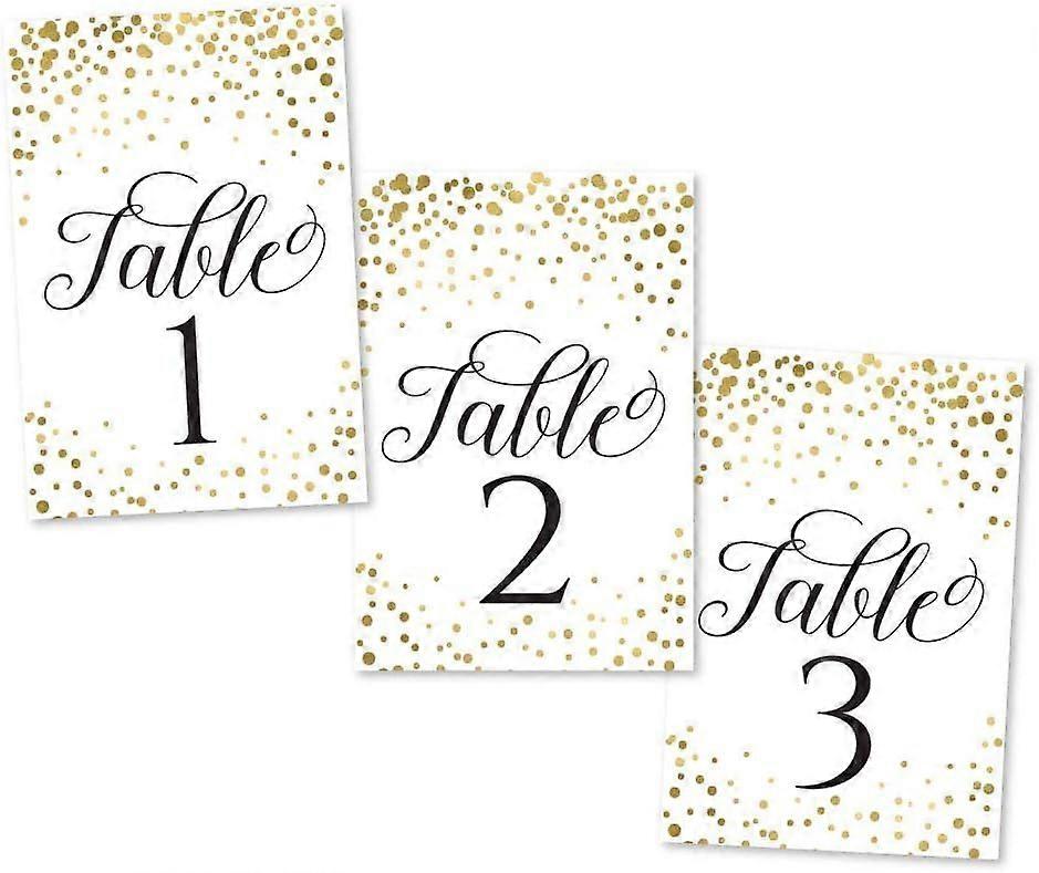 UrbanMingle Gold Table Numbers 1-20, Wedding Table Numbers, Table Numbers for