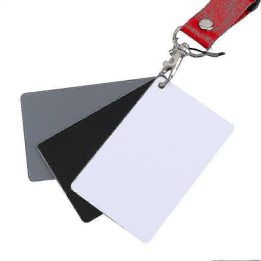 3 in 1 18% Photo Gray Card Set for Digital Photography Exposure Color Balance
