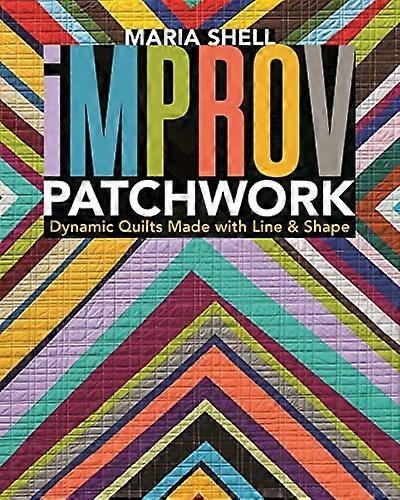 Improv Patchwork Dynamic Quilts Made with Line & Shape