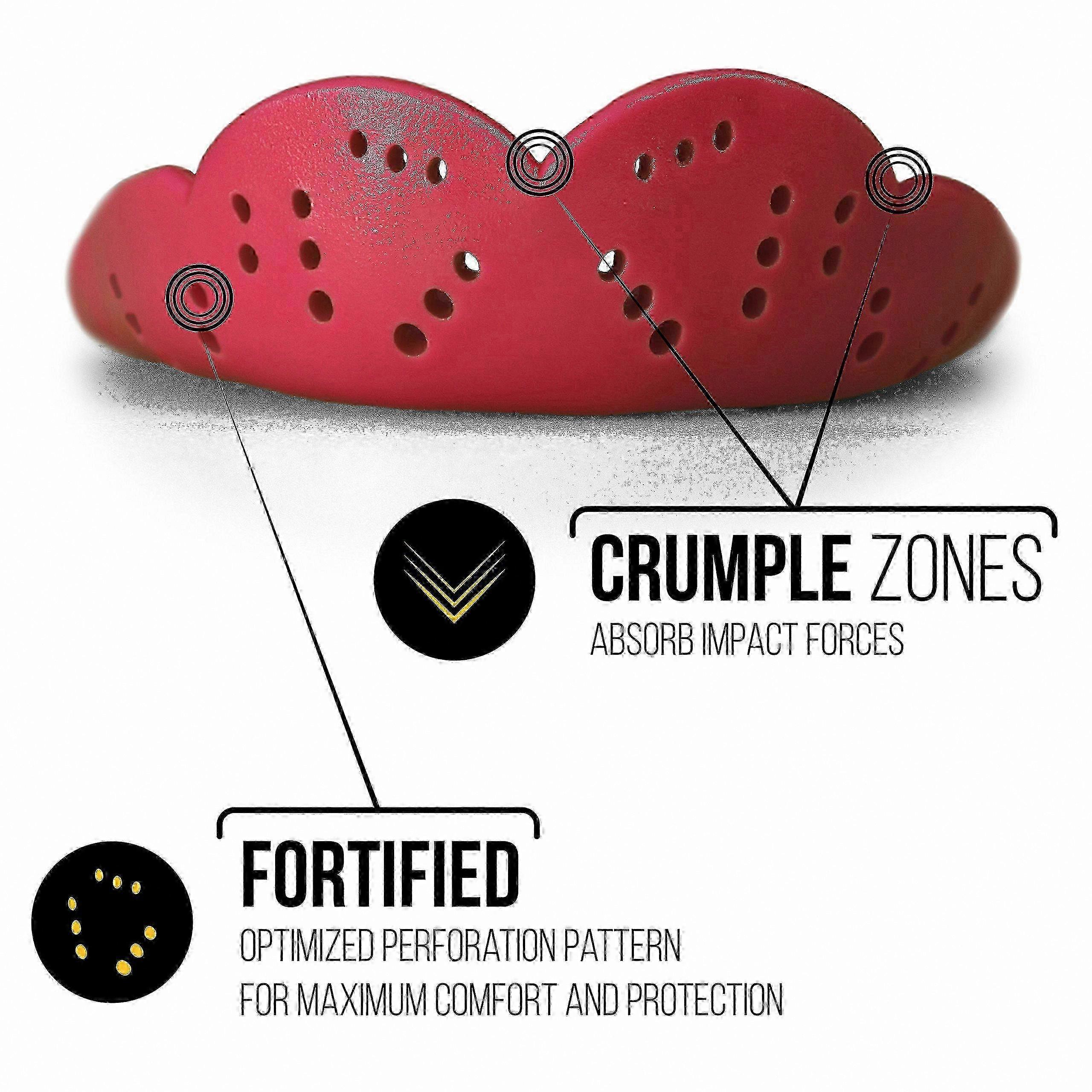 מגן שיניים ספורטיבי בהתאמה אישית לנוער ולמבוגרים, עיצוב אווירודינמי 1.6 מ"מ, הגנה מהדור הבא, מידה אחת