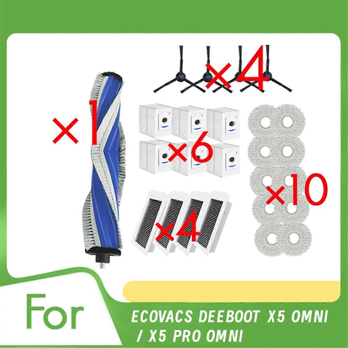 25 Pcs Filter and Cloth for DEEBOOT X5 OMNI Parts Replacement