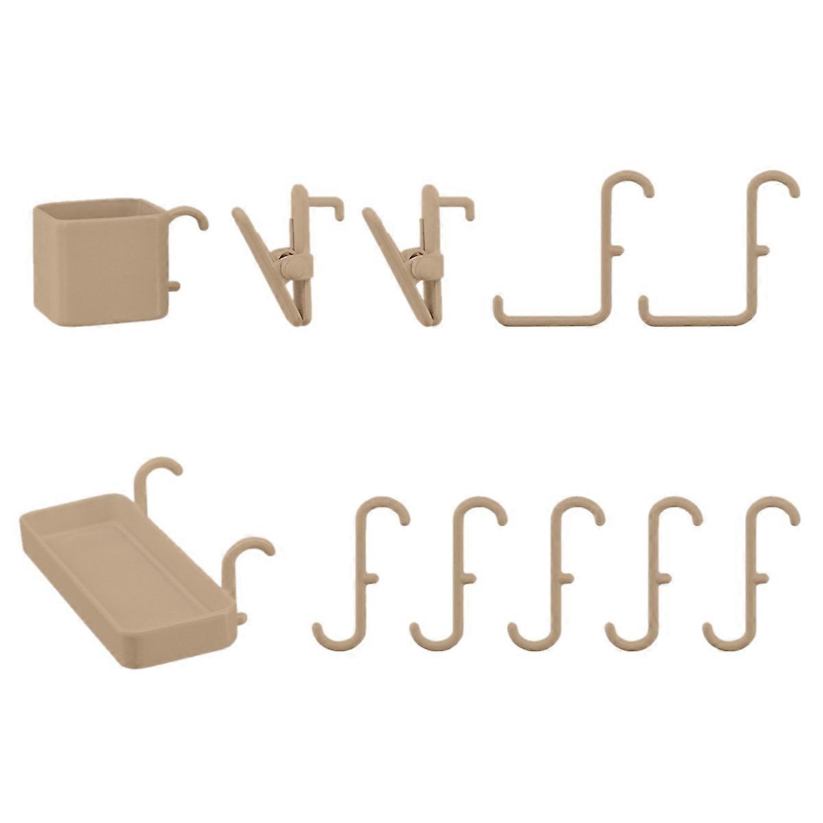 Miniature Furniture Pegboard Accessories Hook Wall Storage Rack Wood