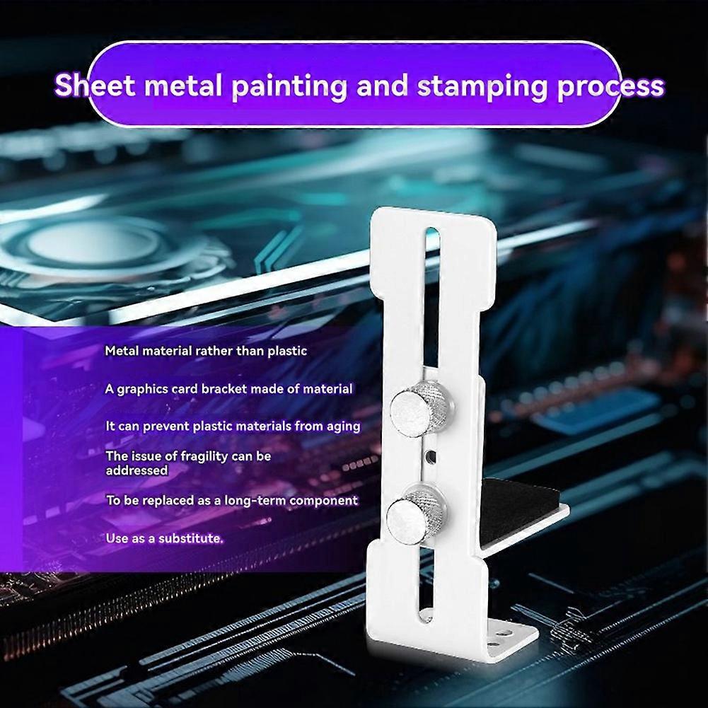 GPU Mount Support Bracket Graphics Card Stand Holder GPU Sag Bracket Support White