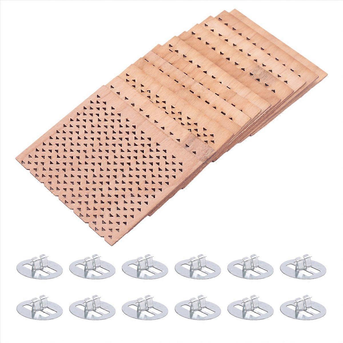 12 peças de pavios de madeira para velas de 2,75 x 2,36 polegadas para velas DIY