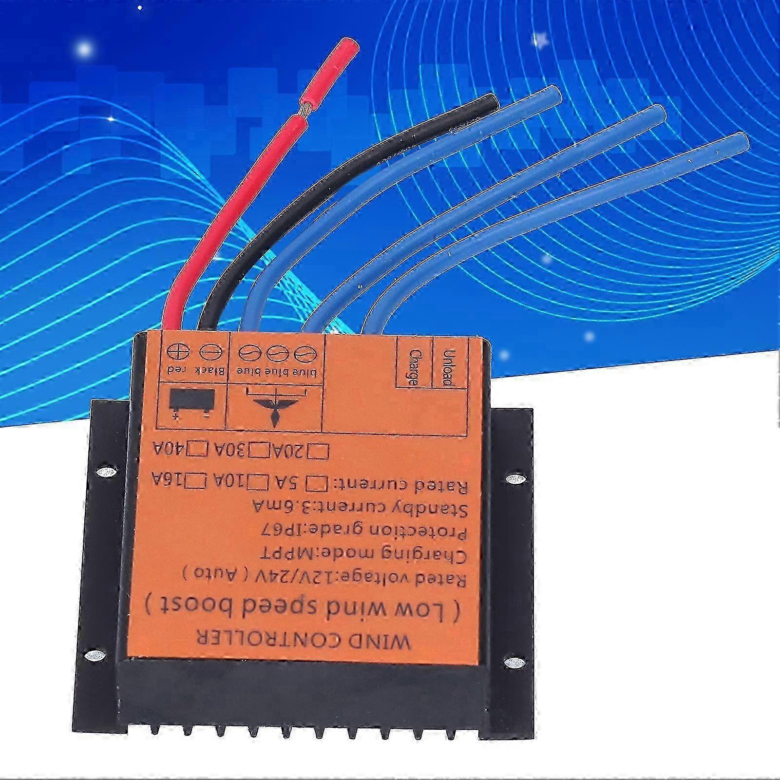 Wind Turbine Controller with MPPT Charge Regulator and LED Light[40A]