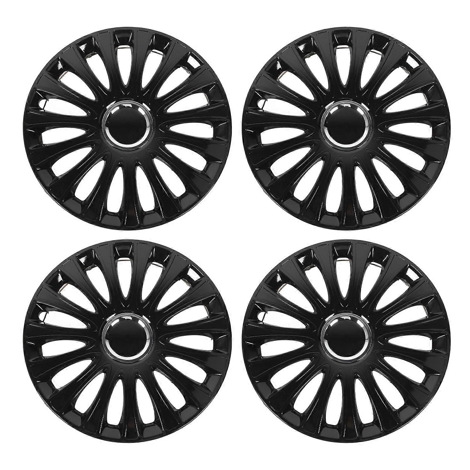 4Pcs 16 Inch Wheel Hub Cap Snap On Universal ABS Hubcaps R16 Tire Rim Cover Replacement for Transit Mk8 Custom Ranger Escape 