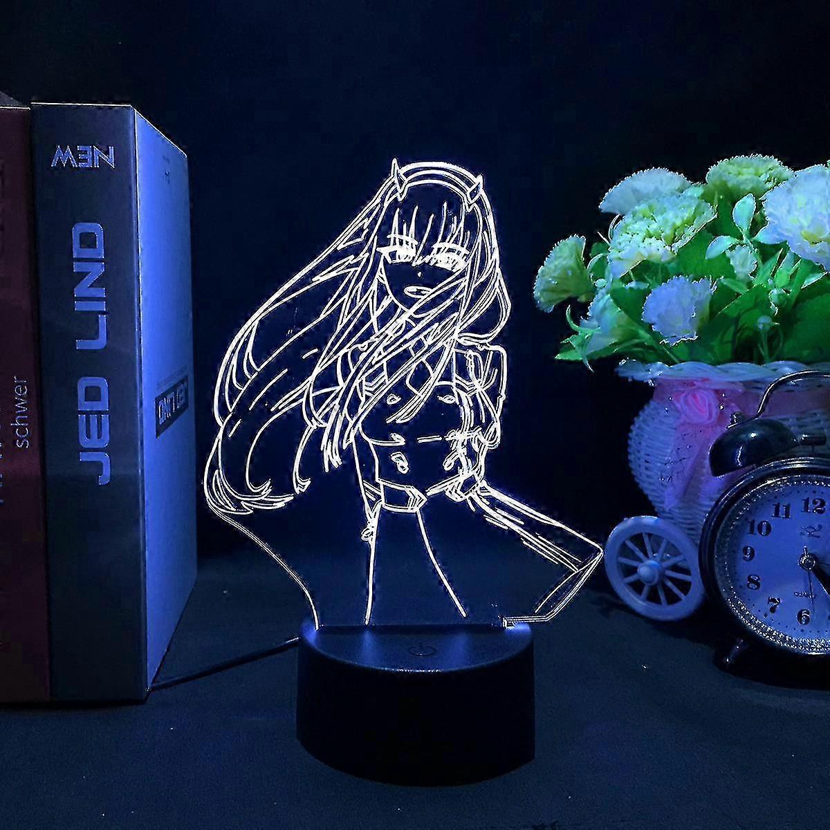 Lampe veilleuse 3D Anime Zero Two Darling in the FRANXX miao4