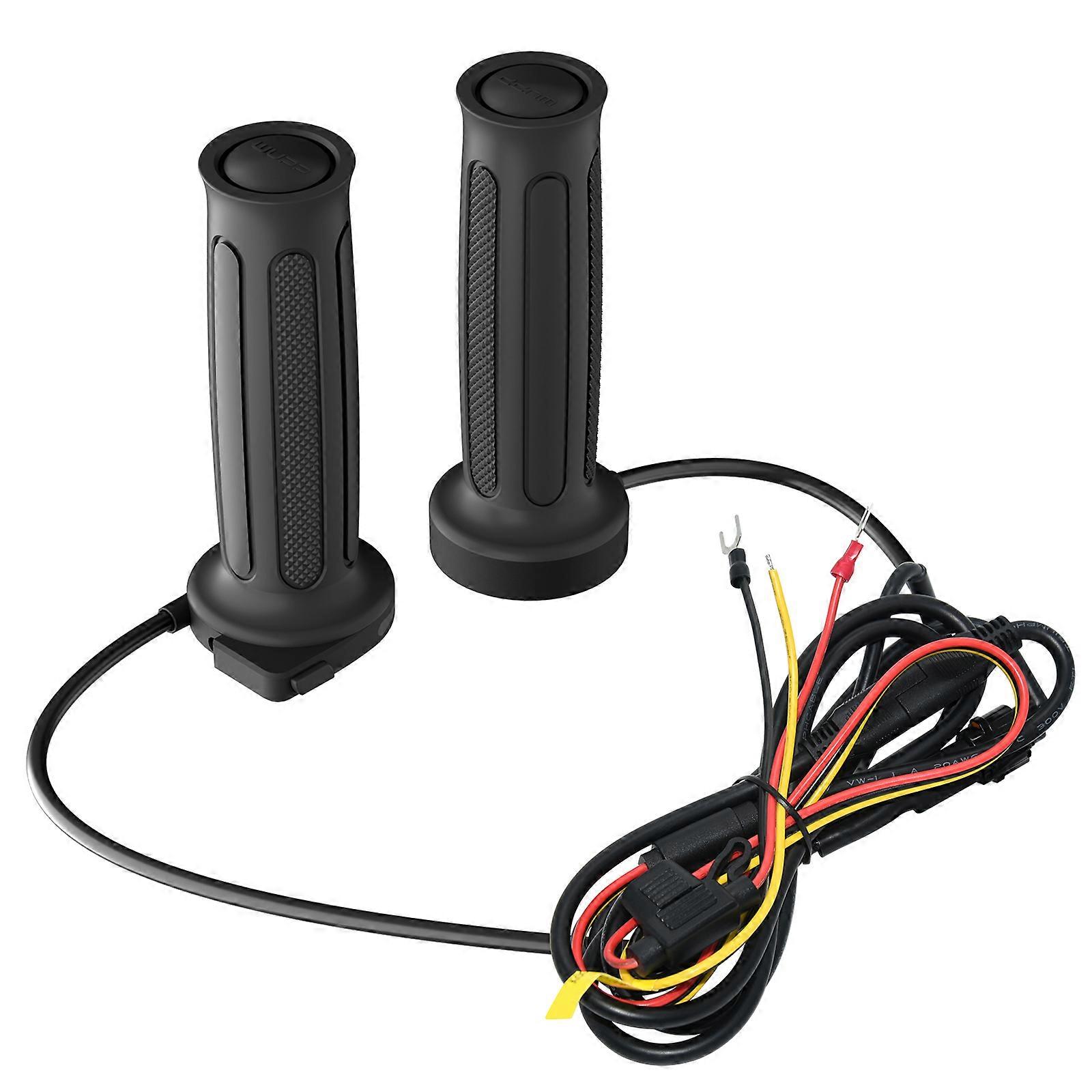 Quick Heating Silicone Handle Grips Warmers For Motorcycles 6 Preset Mode Easy Installation Universal For All Bike Model Multicolor