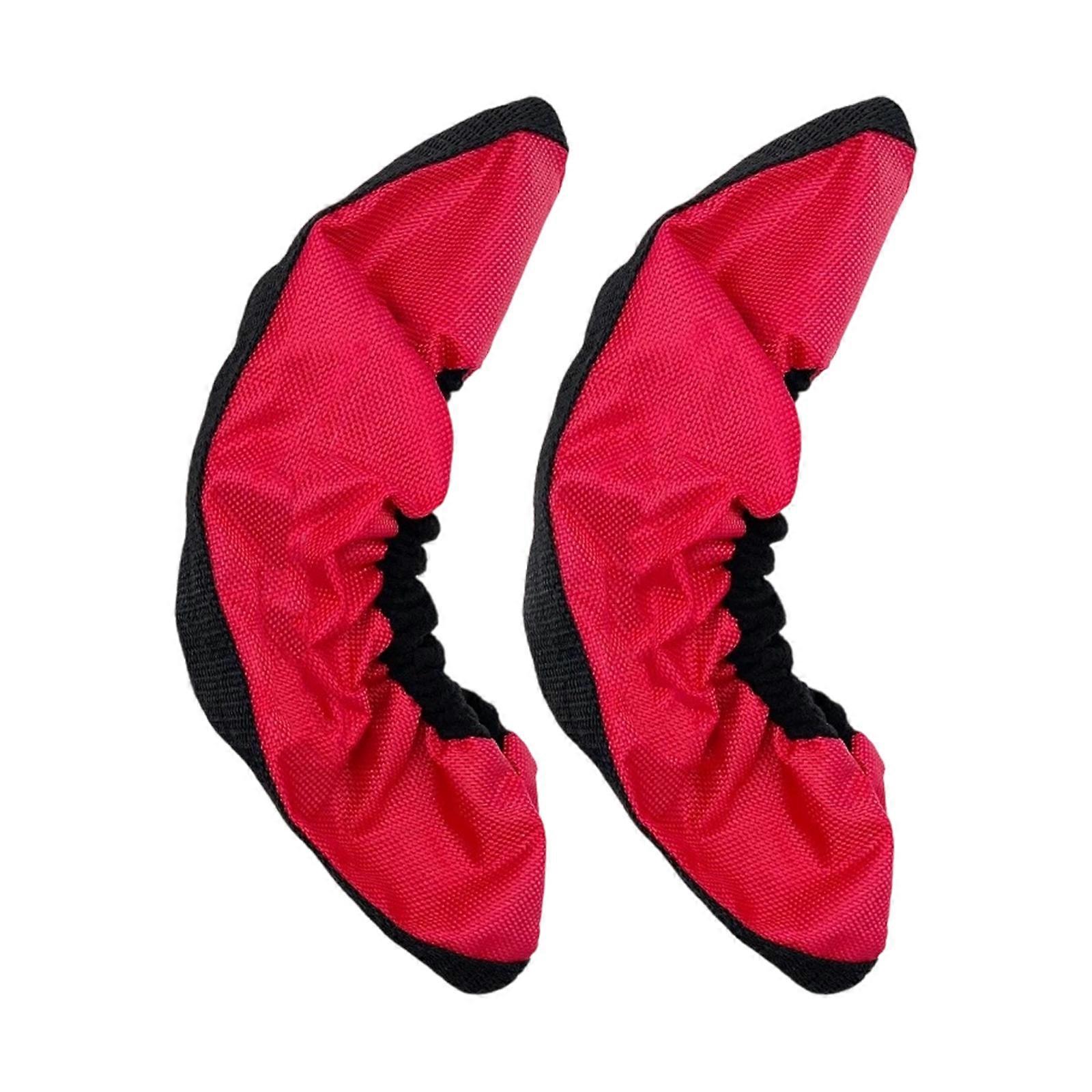 Skate Blade Protectors Durable Fabric Guards For Ice Skates Adjustable Straps Water Resistant Light weight  Red trumpet