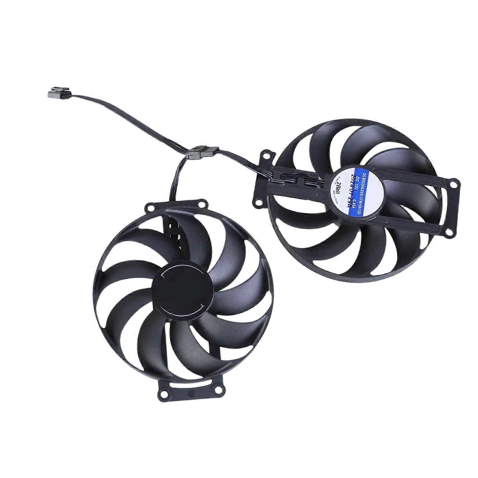 CF9010U12D 12V 0.45A 6Pin Coolers Fan for RX6600 6600XT 6700XT Graphics Card Fan 90mm Replacement Multicolor
