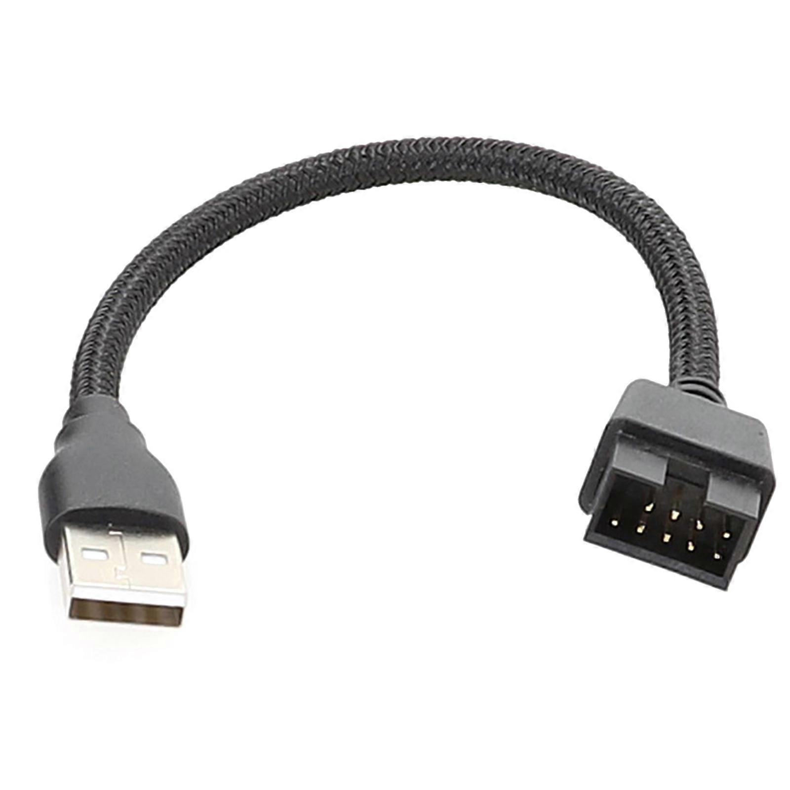 USB A Male to 9Pin Male Mainboard Extension Adapter Cable High Speed Data Transfer Easy to Use Multicolor