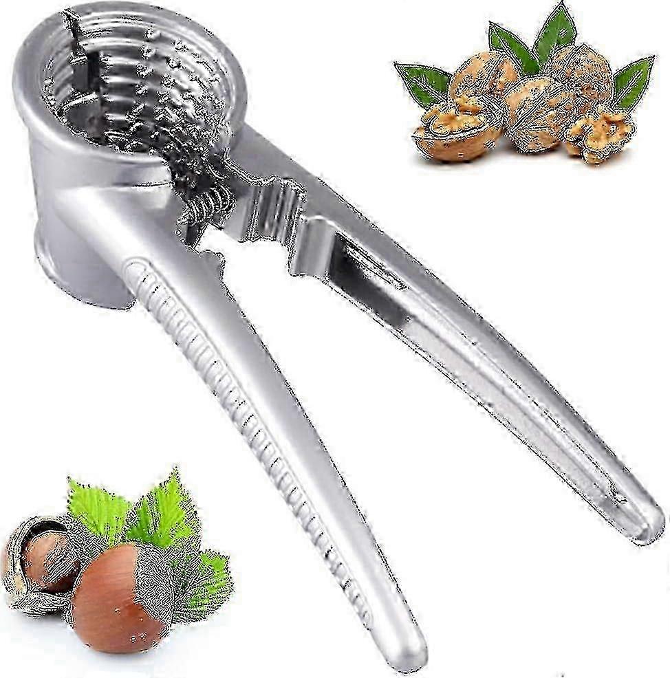 Nutcracker Kitchen Tool with Walnut Plier Opener Feature