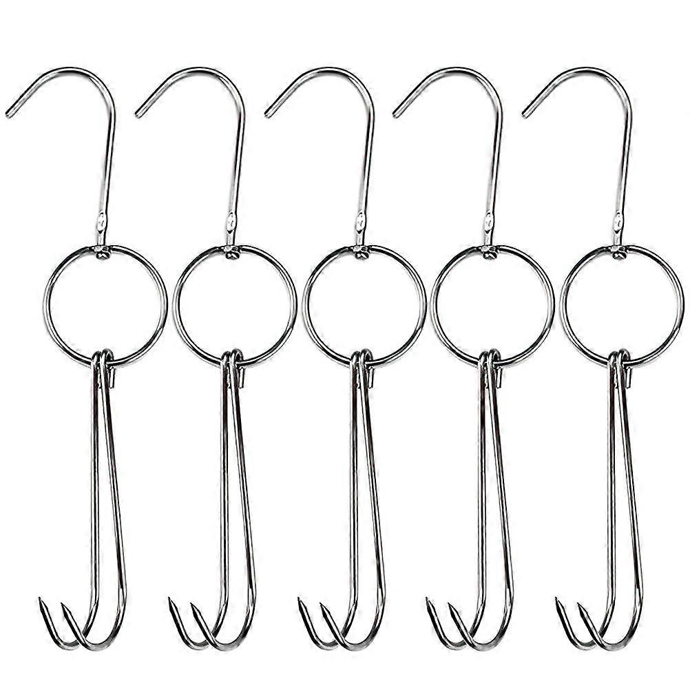 5pcs Chinese Bacon Hanging Hooks Sausage Hooks Kitchen Meat Fish Hooks Roast Duck Hook