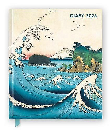 Japanese Woodblocks 2026 Desk Diary Planner  Week To View Illustrated Throughout Diary or journal Book