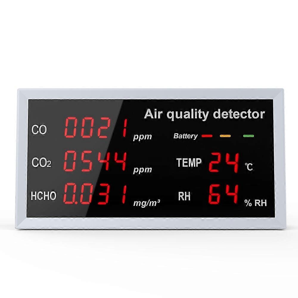 5-in-1 Multifunctional Indoor Home Portable Air Monitor 5-in-1(Light Gray)