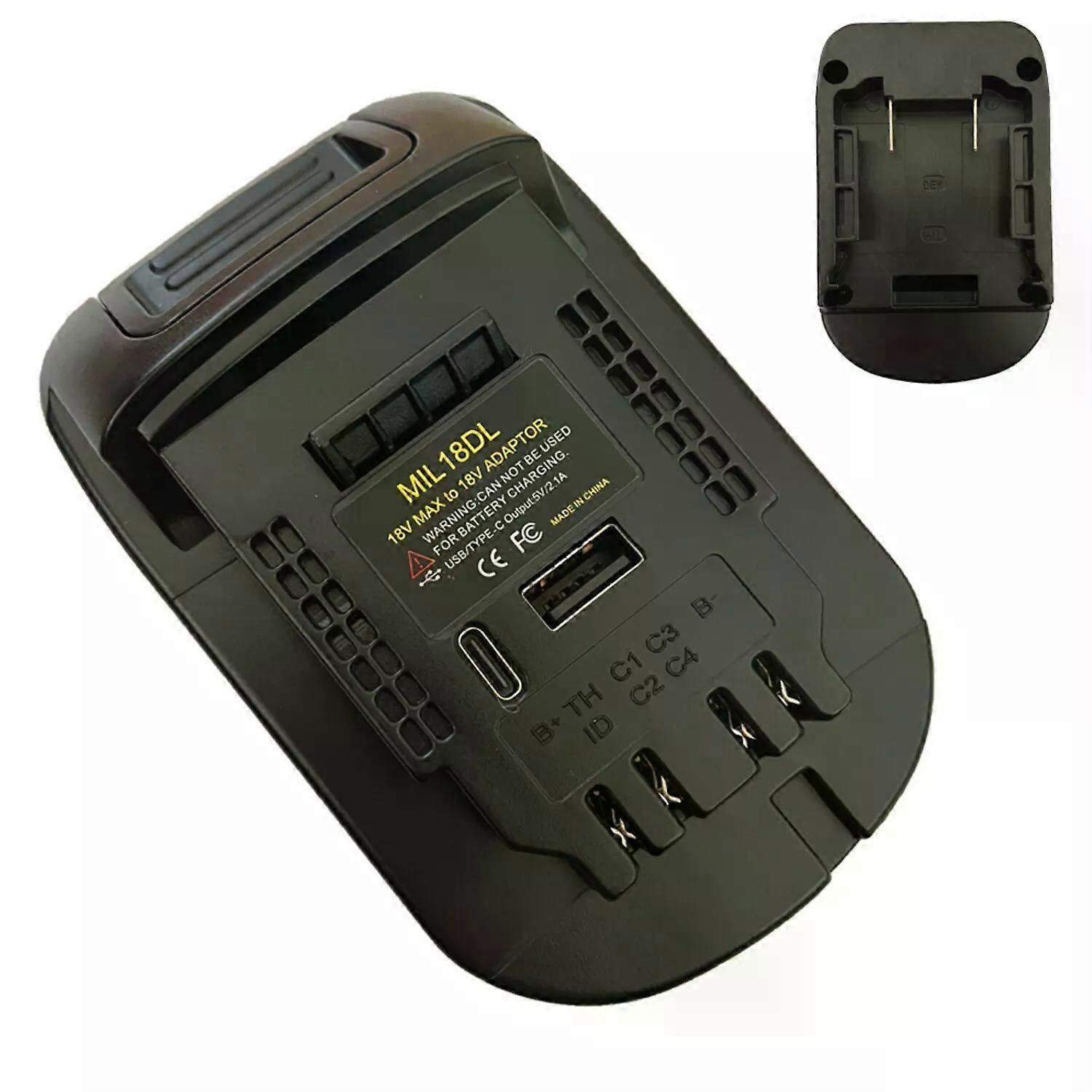 MIL18DL Battery Adapter for Milwaukee 18V to for Dewalt 20V Lithium Battery Adapter for M18 for Milwaukee Power Tool Converters Adaptor