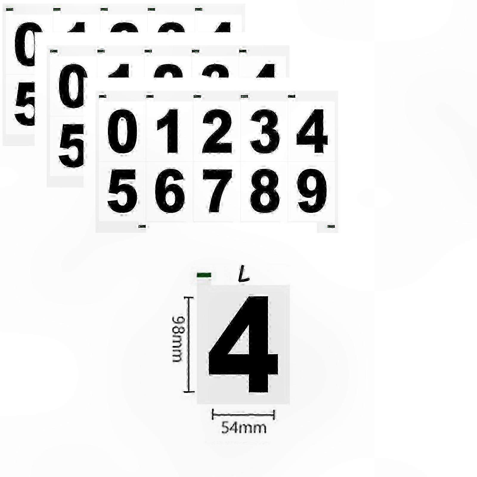 3pc Reflective Digital Nanofilm License Plate Sticker, Invisible Design