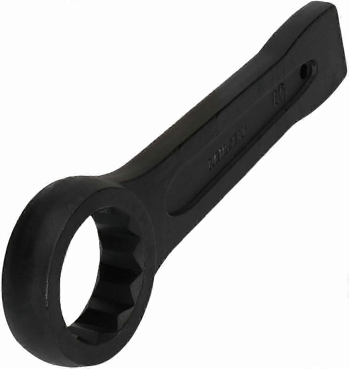 202424 mm Slogging Ring Spanner Striking Straight Handle Box End Wrench Metric Single Ring Flat Spanner