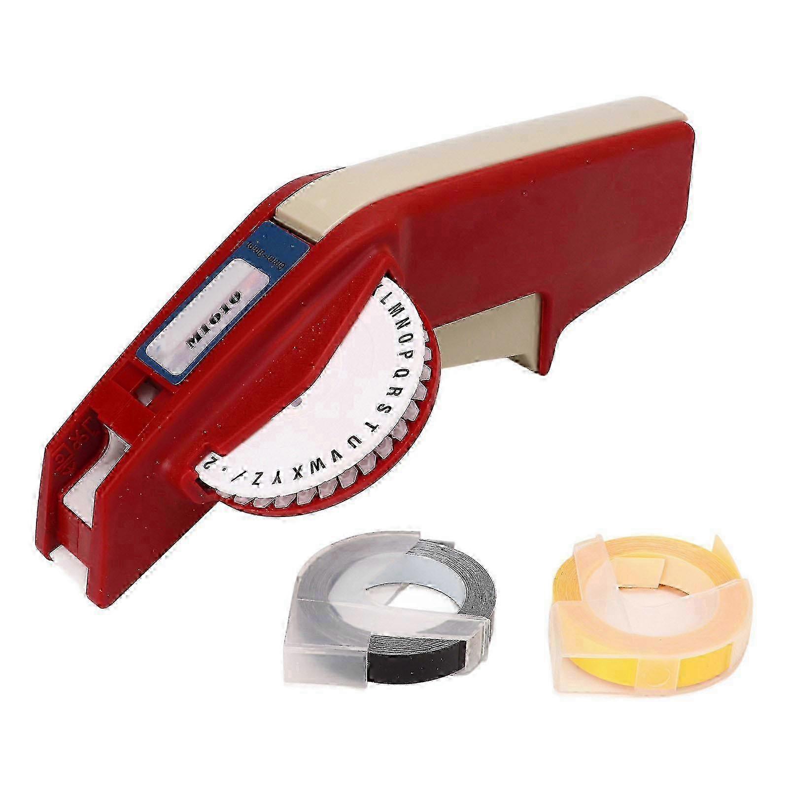 صانع ملصقات النقش ABS المتين لعملية DIY بيد واحدة - واضح الأرقام وملصقات الحروف باللون الأسود