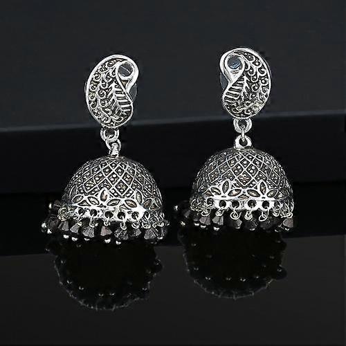 Oxidized Black Jumka Beads