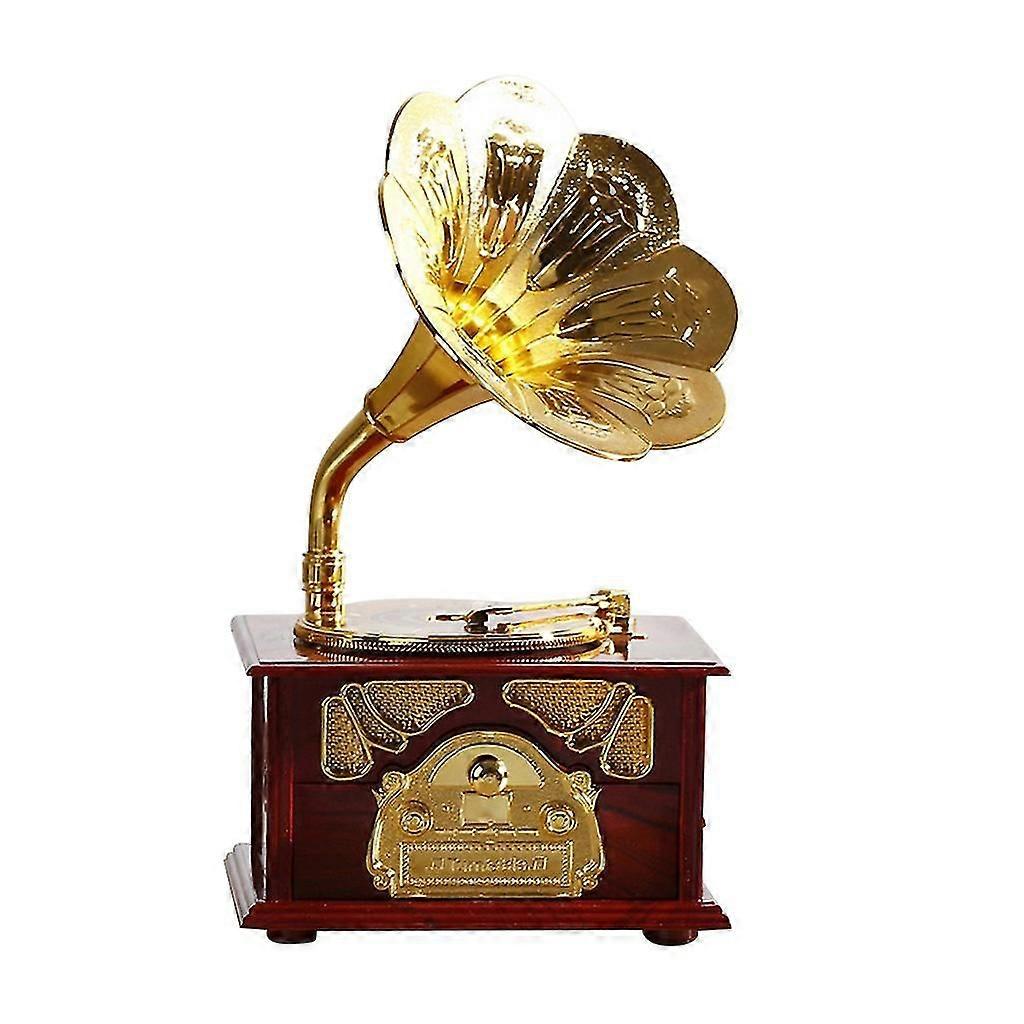 Antique Classical Retro Gramophone Music Box Home Decoration Creative Gift