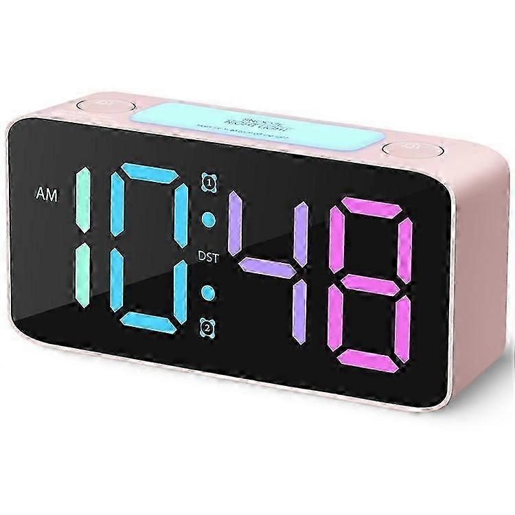 Super Loud Alarm Clock for Heavy Sleepers Adults Digital Clock with 7 Color Night Light