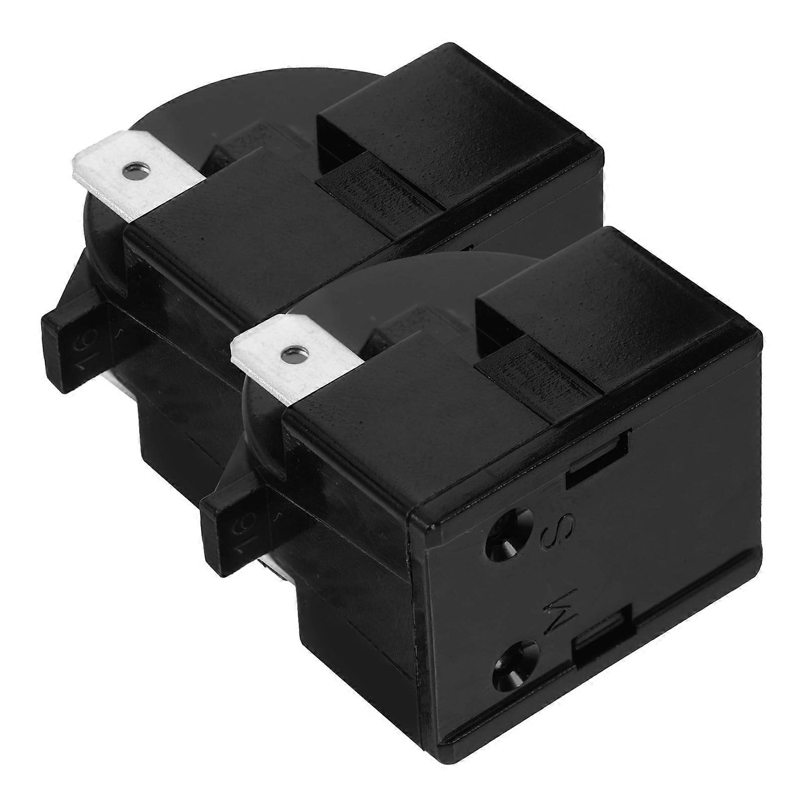 Refrigerator Starter Fridge Compressor Insert Heat Protector Plastic Metal 2 Pcs