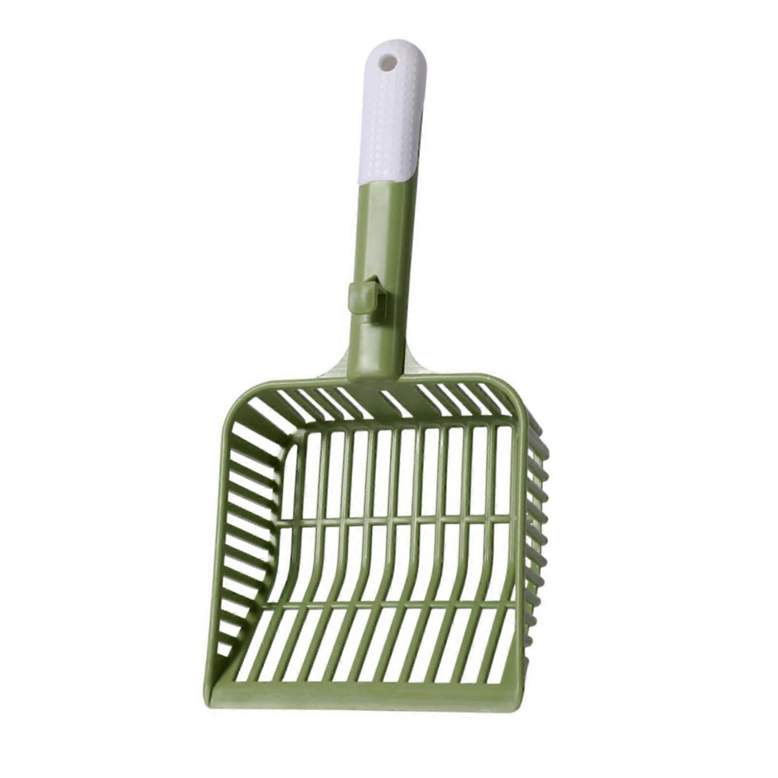 Cat Litter Scoop with Mesh Shovel for Easy Cleaning, Suitable for Kitten Litter Boxes, Green